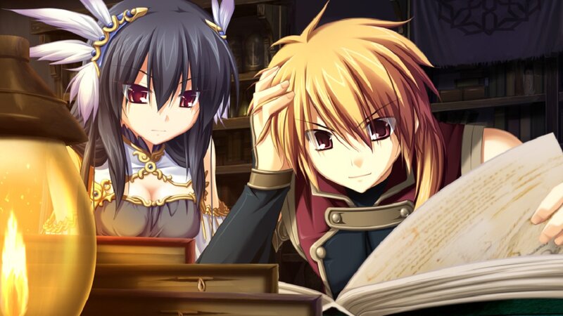 Two Anime Characters Reading