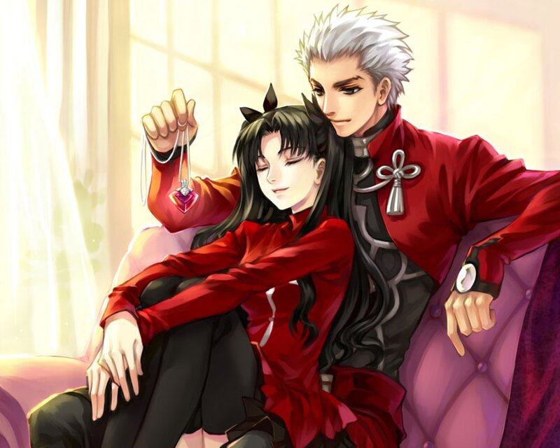 Two Anime Characters — Red, Calm, Afternoon