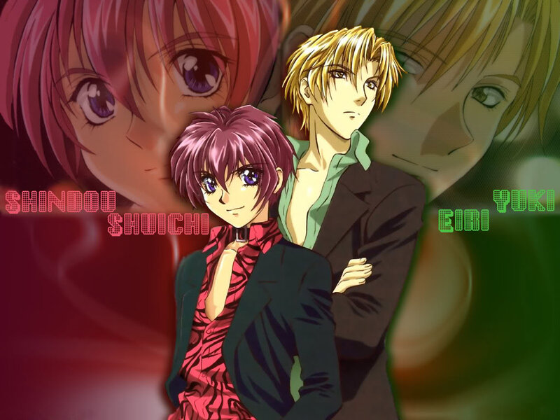 Two Anime Characters — Red, Dramatic, Anime Art