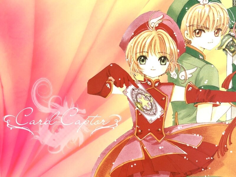 Two Anime Characters — Red, Dramatic, Card