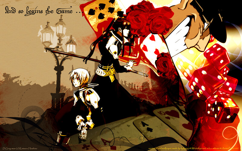 Two Anime Characters — Red, Dramatic, Cards