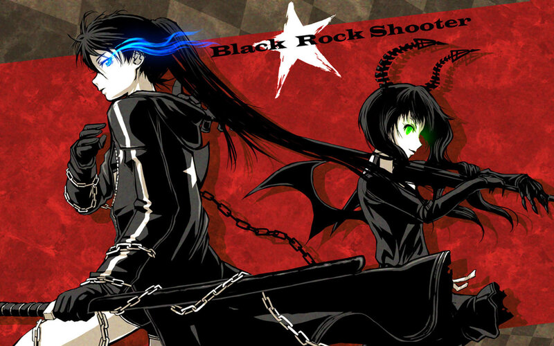 Two Anime Characters — Red, Dramatic, Chains
