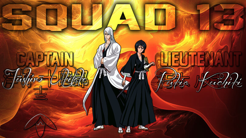 Two Anime Characters — Red, Dramatic, Fire, Swords, Text