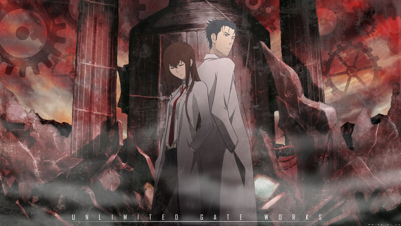 Two Anime Characters — Red, Dramatic, Gears