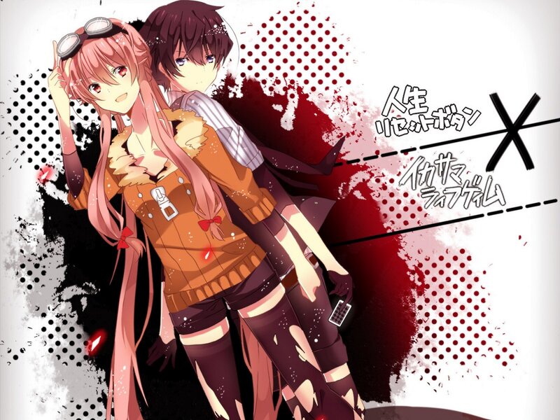 Two Anime Characters — Red, Dramatic, Goggles