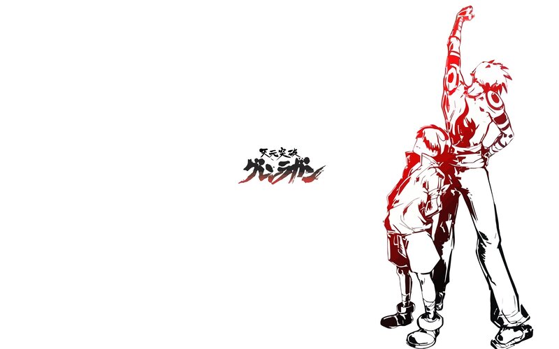 Two Anime Characters — Red, Dramatic, Manga, Anime Art, Text Logo