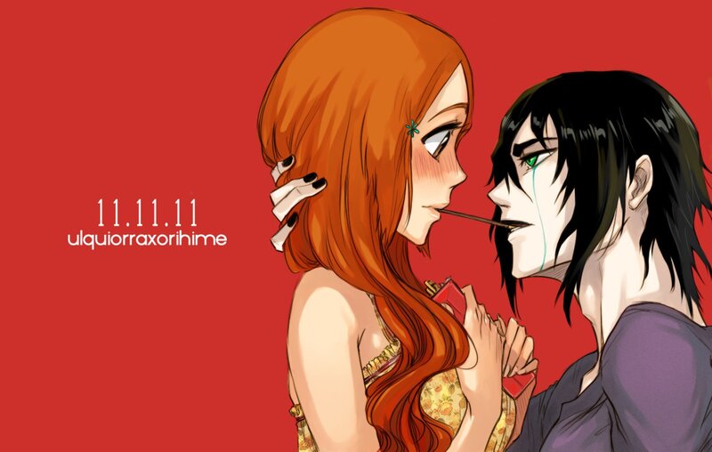 Two Anime Characters — Red, Dramatic, Manga, Red Background
