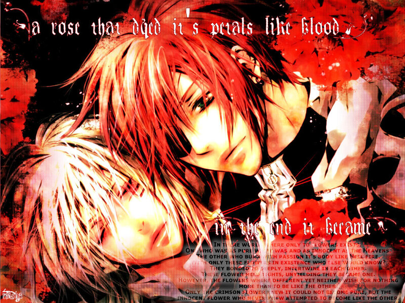 Two Anime Characters — Red, Dramatic, Manga