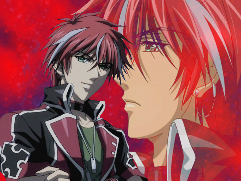 Two Anime Characters — Red, Dramatic, Red Hair, Jacket