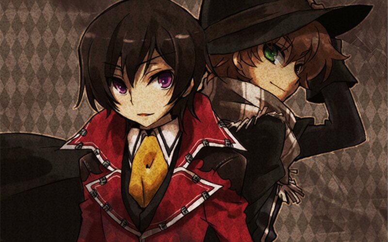 Two Anime Characters — Red, Dramatic, Red Jacket