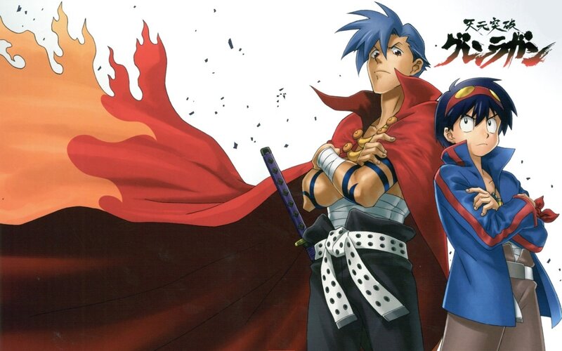 Two Anime Characters — Red, Dramatic, Sword, Cape