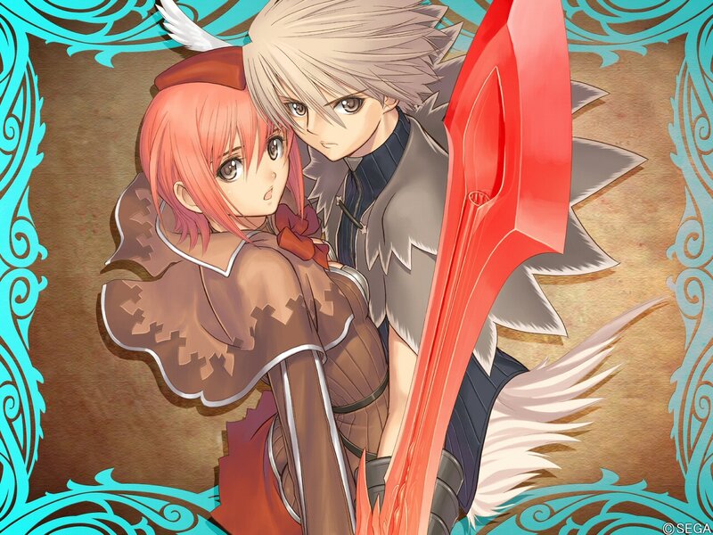 Two Anime Characters — Red, Dramatic, Sword, Wings