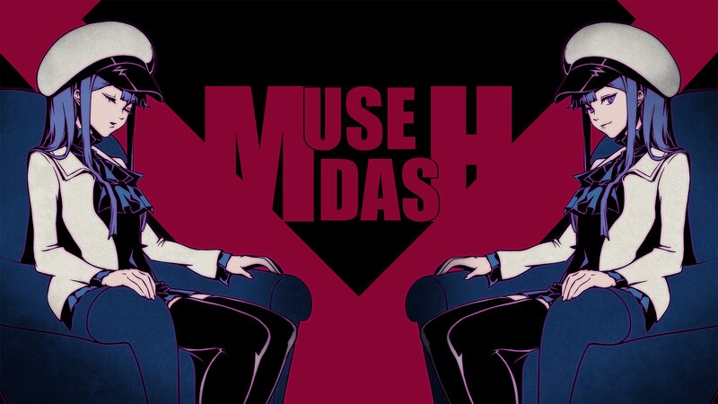 Two Anime Characters — Red, Dramatic, Text, Chairs