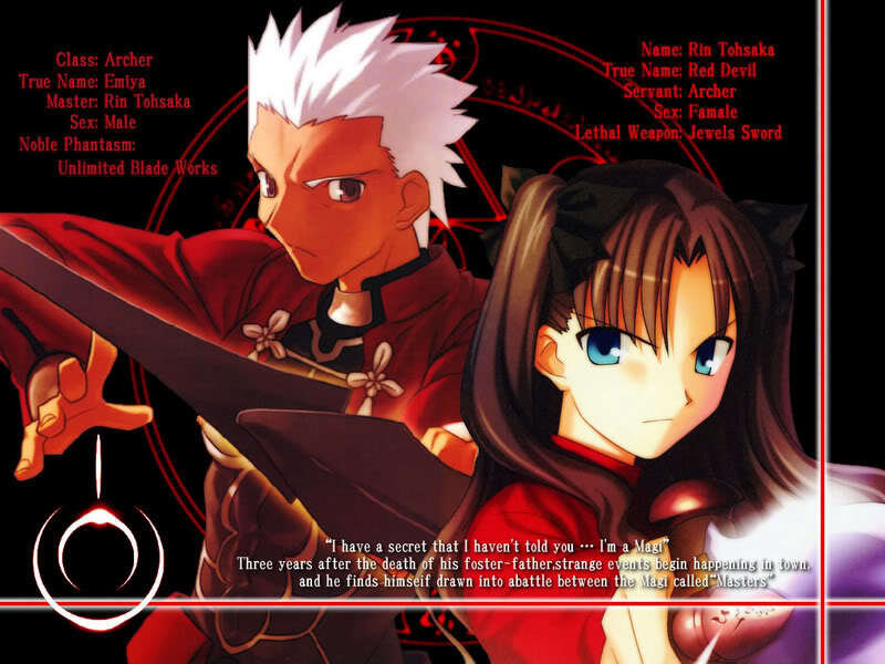 Two Anime Characters — Red, Dramatic