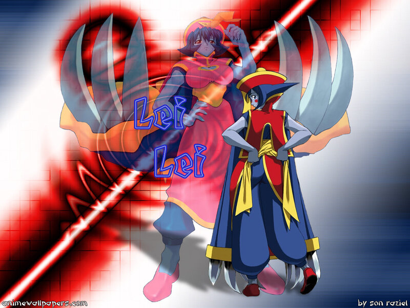 Two Anime Characters — Red, Dramatic, Wings