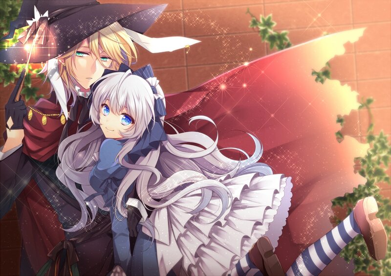 Two Anime Characters — Red, Magical