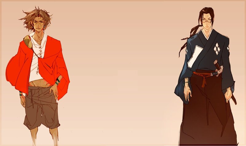 Two Anime Characters — Red, Neutral