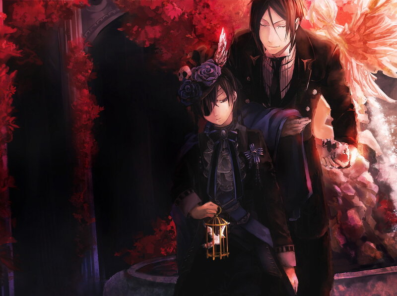 Two Anime Characters — Red