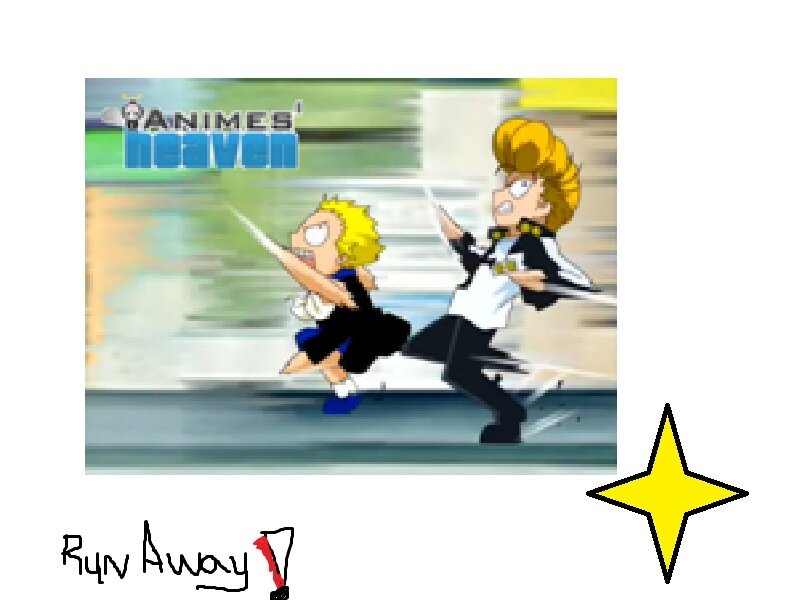 Two Anime Characters Running