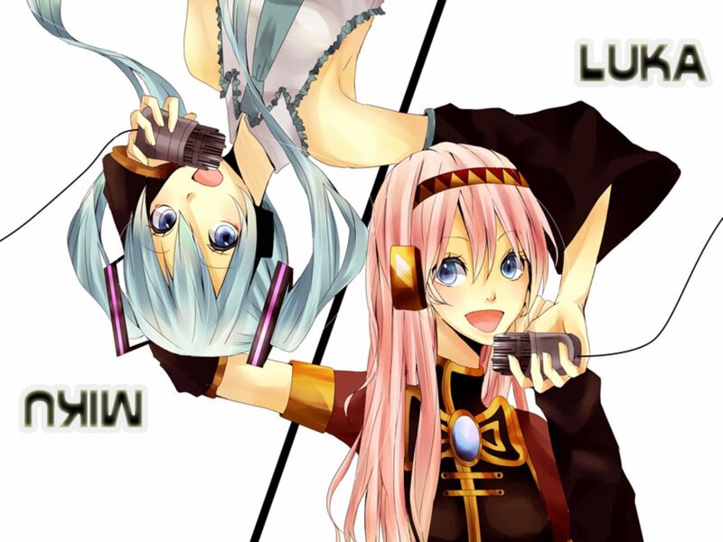 Two Anime Characters Singing