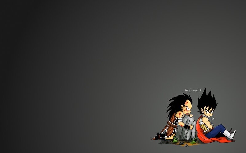 Two Anime Characters Sitting — Gray, Tired, Defeated
