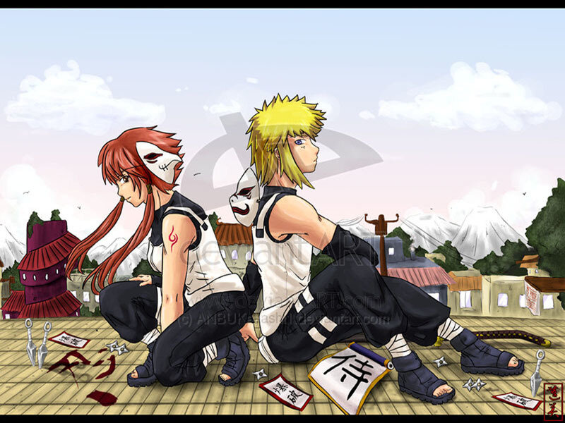 Two Anime Characters Sitting — Yellow, Calm, Afternoon