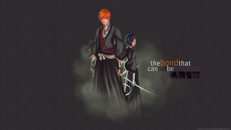 Two Anime Characters Standing — Black, Dramatic, Digital Art