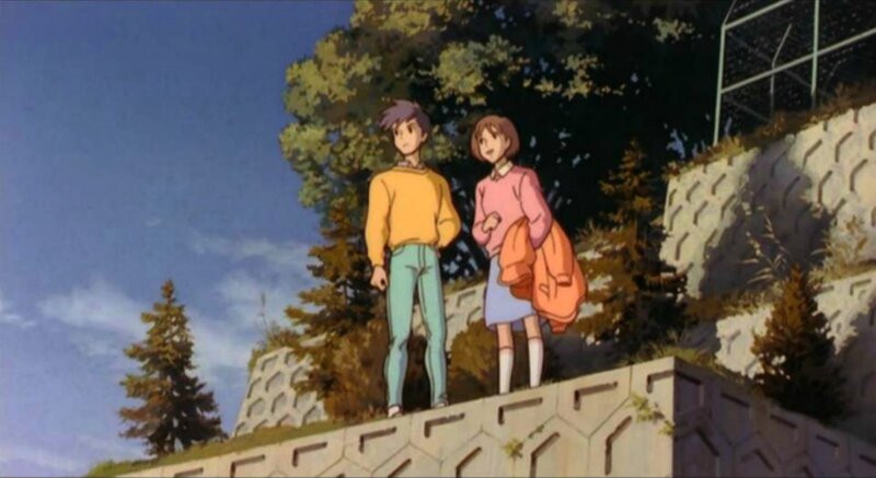 Two Anime Characters Standing — Blue, Calm, Afternoon