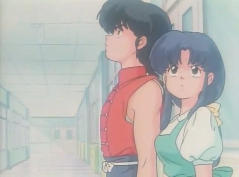 Two Anime Characters Standing — Blue, Calm, Morning