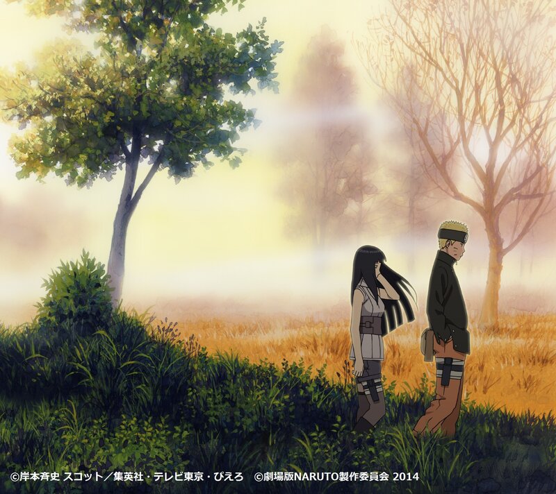 Two Anime Characters Standing — Green, Serene