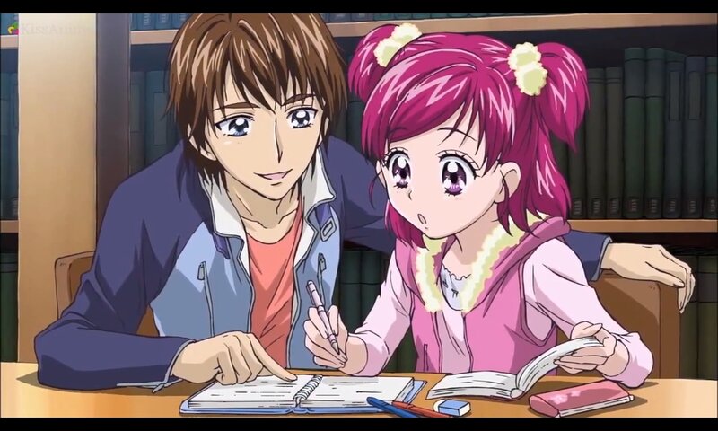 Two Anime Characters Studying