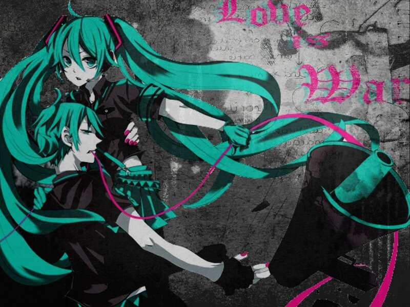 Two Anime Characters — Teal
