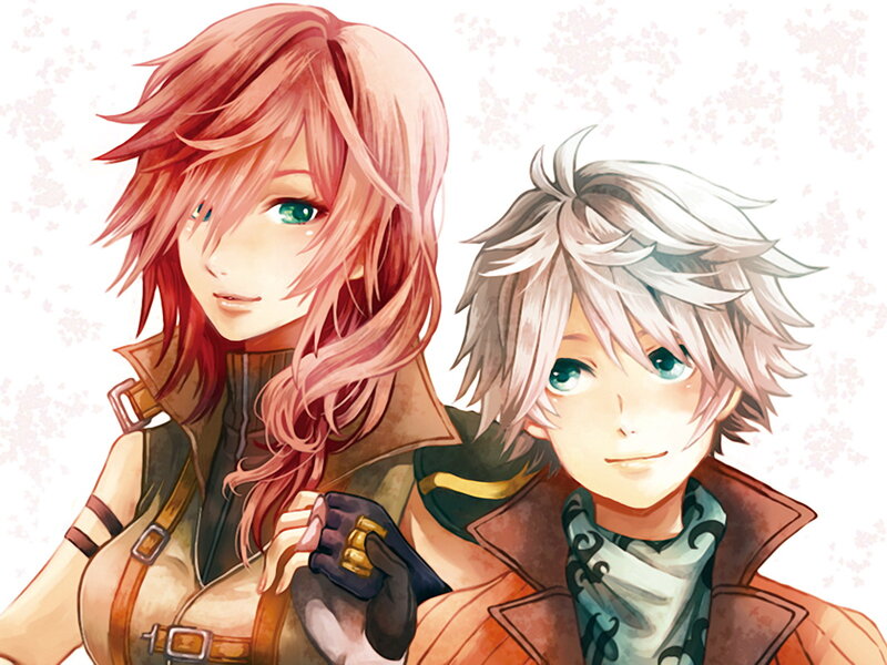 two anime characters together