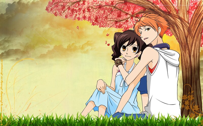 Two Anime Characters under a Tree