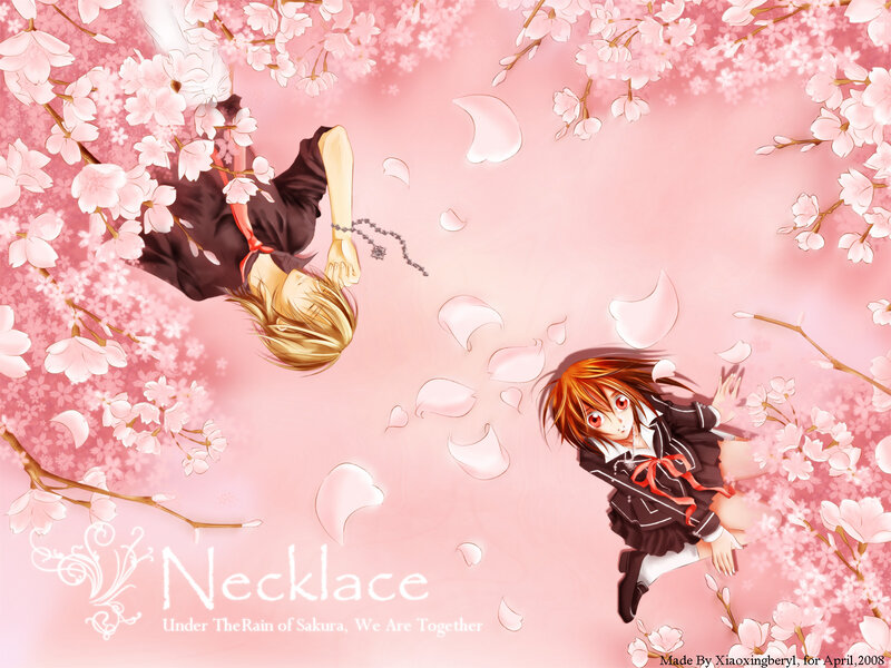 Two Anime Characters under Sakura