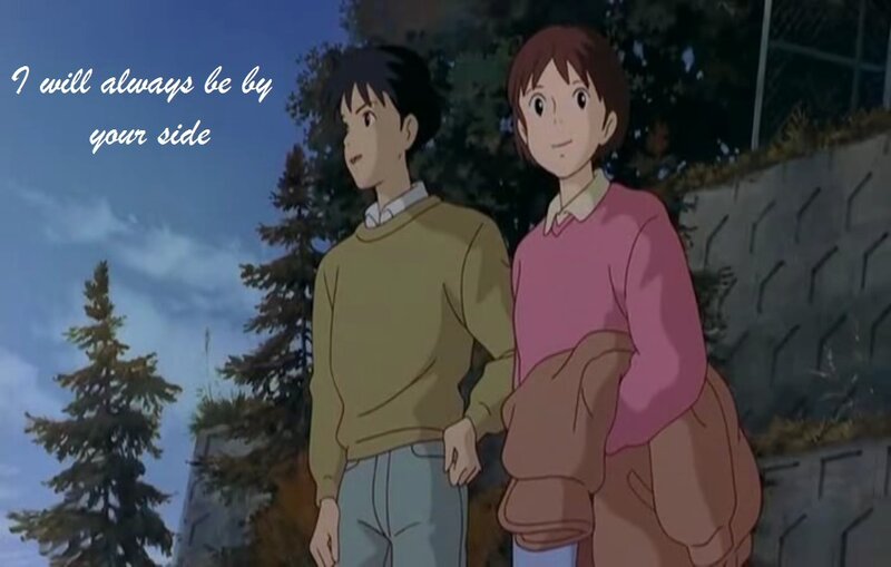 Two Anime Characters Walking