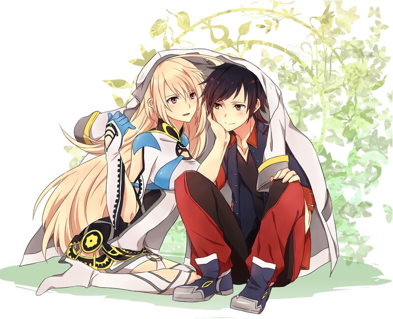 Two Anime Characters — White, Calm, Afternoon, Blanket