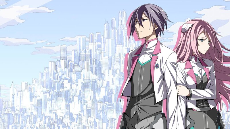 Two Anime Characters — White, Calm, Afternoon, Cityscape
