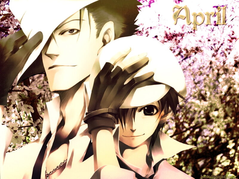 Two Anime Characters — White, Calm, Spring