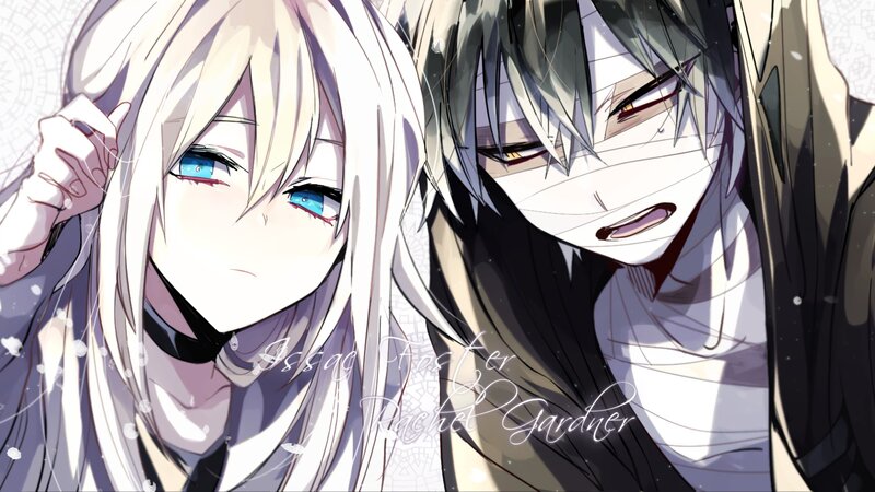 Two Anime Characters — White, Dramatic, Bandages, Long Hair