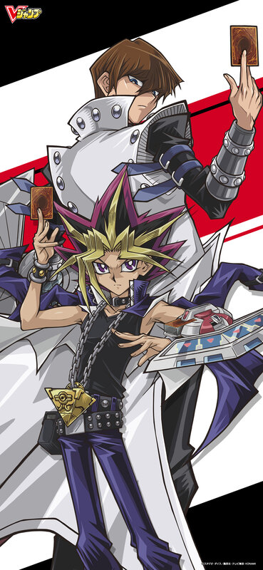 Two Anime Characters — White, Dramatic, Cards