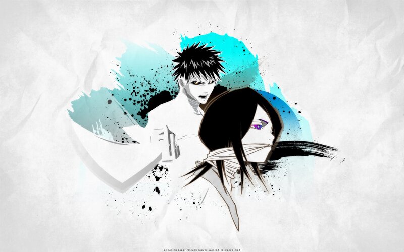Two Anime Characters — White, Dramatic, Digital Art