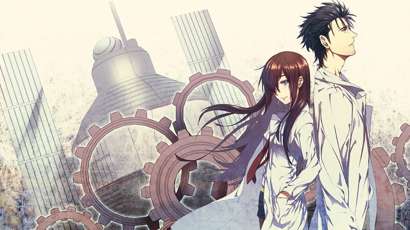 Two Anime Characters — White, Dramatic, Gears, Lab Coats
