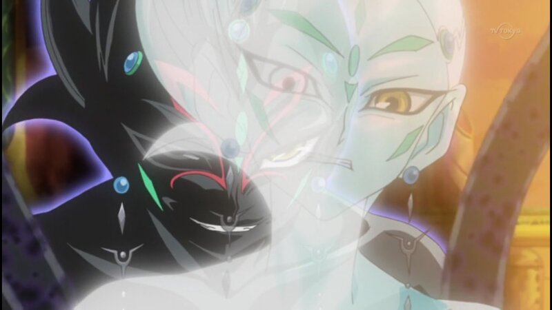 Two Anime Characters — White, Dramatic, Ghostly Figure