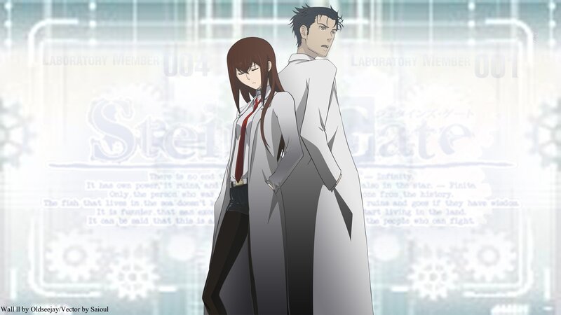 Two Anime Characters — White, Dramatic, Lab Coats