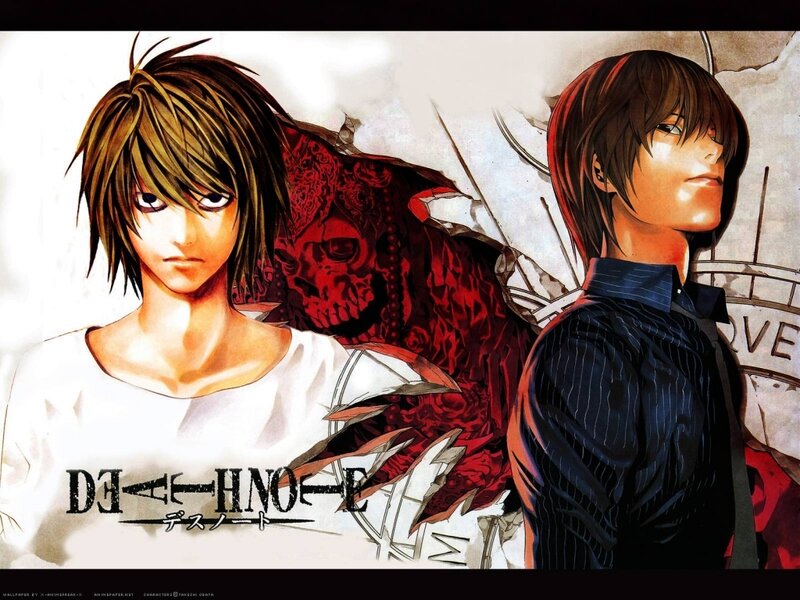 Two Anime Characters — White, Dramatic, Manga, Skull