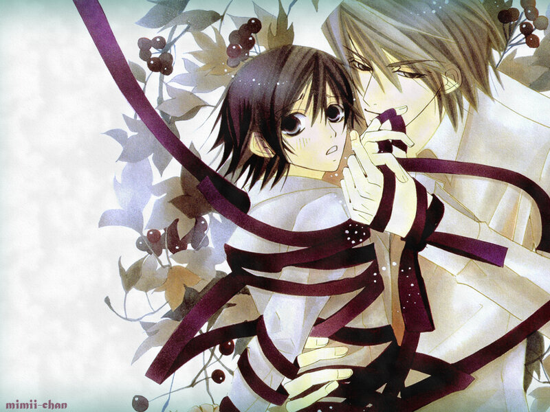 Two Anime Characters — White, Dramatic, Ribbons
