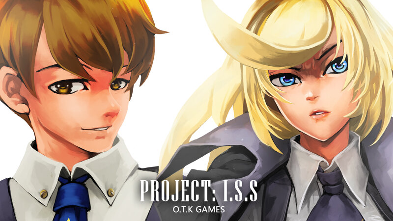 Two Anime Characters — White, Dramatic, School Uniform, Blue Eyes, Blonde Hair