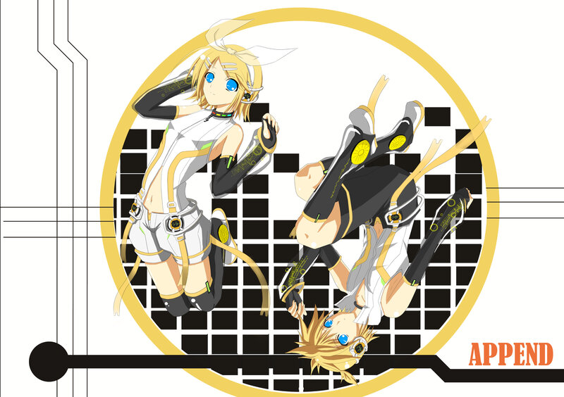 Two Anime Characters — White, Dynamic, Digital Art