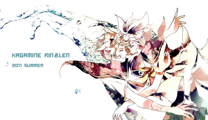 Two Anime Characters — White, Dynamic, Summer